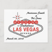 Las Vegas Wedding Briefkaart (Voorkant)