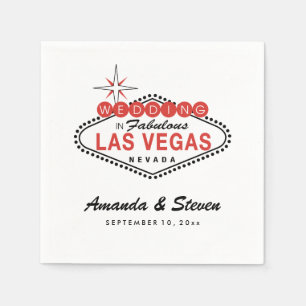 Las Vegas Wedding   Bruidspapier servetten
