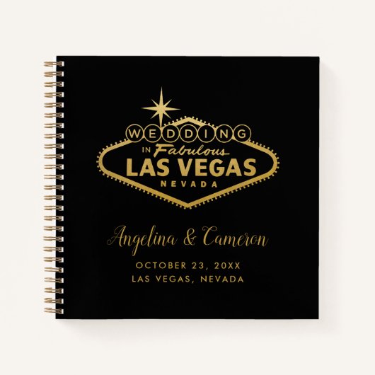 Las Vegas Wedding Casual Guest Book Notitieboek (Voorkant)