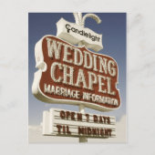 Las Vegas Wedding Chapel Retro Briefkaart (Voorkant)