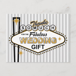 Las Vegas Wedding Dank u Briefkaart
