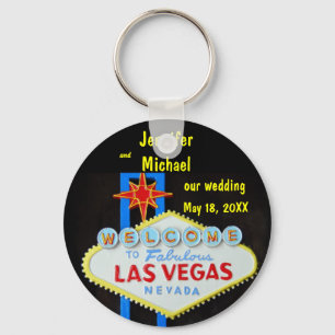 Las Vegas Wedding Date Sleutelhanger