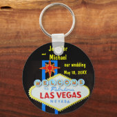 Las Vegas Wedding Date Sleutelhanger (Voorkant)