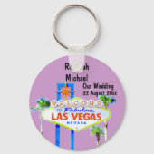 Las Vegas Wedding Date Sleutelhanger (Voorkant)