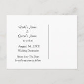 Las Vegas Wedding Dice Save the Dates Briefkaarten (Achterkant)