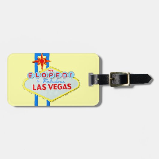 Las Vegas Wedding Elope Bagagelabel (Voorkant horizontaal)