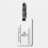 Las Vegas Wedding Elope Bagagelabel (Achterkant verticaal)