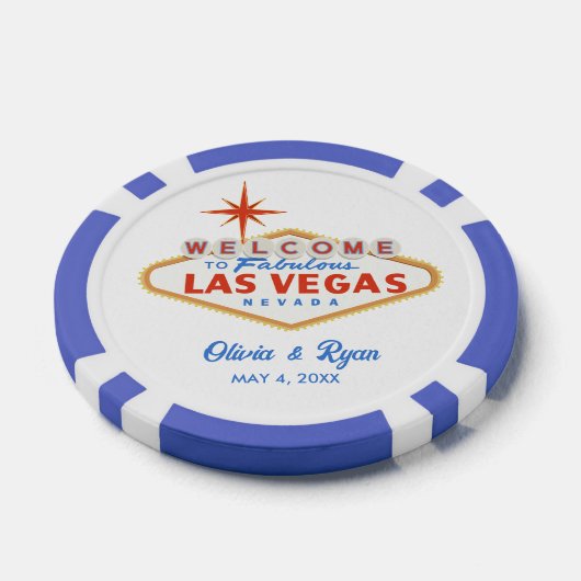 Las Vegas Wedding Favoriet Groomsmen Golf Gift Poker Chips (Enkel)
