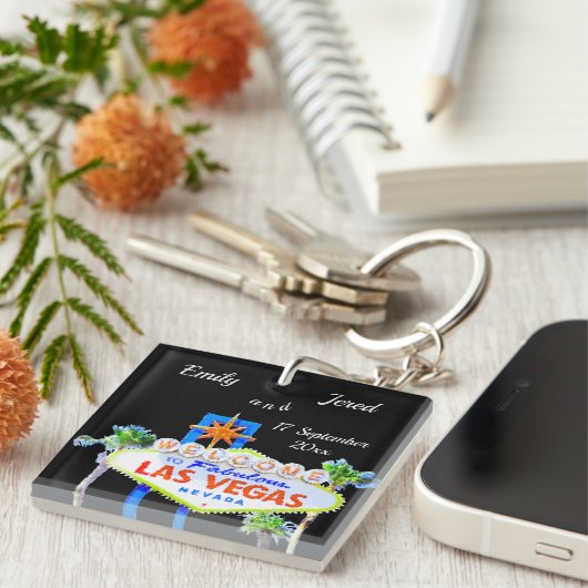 Las Vegas Wedding    FavorKeychain Sleutelhanger (Voorkant Rechts)