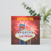 Las Vegas Wedding Fireworks Kaart (Staand voorkant)