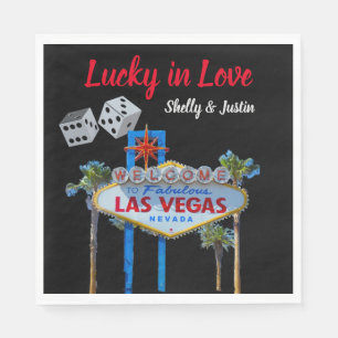 Las Vegas Wedding gepersonaliseerd Servet