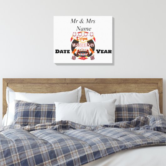 Las Vegas Wedding Gift Canvas Afdruk (Insitu (Slaapkamer))