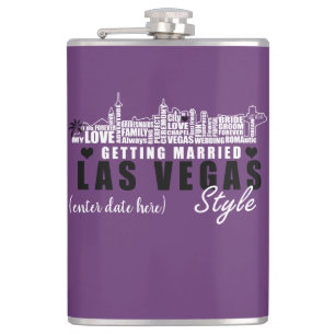 Las Vegas Wedding Gift Ideas - Wedding Party Flask Heupfles