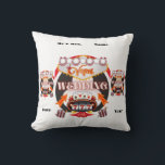 Las Vegas Wedding Gift Kussen<br><div class="desc">Vegas bruiloft,  of het van jou is of je familie en vrienden. Een geweldig ontwerp uit de zonde stad.</div>