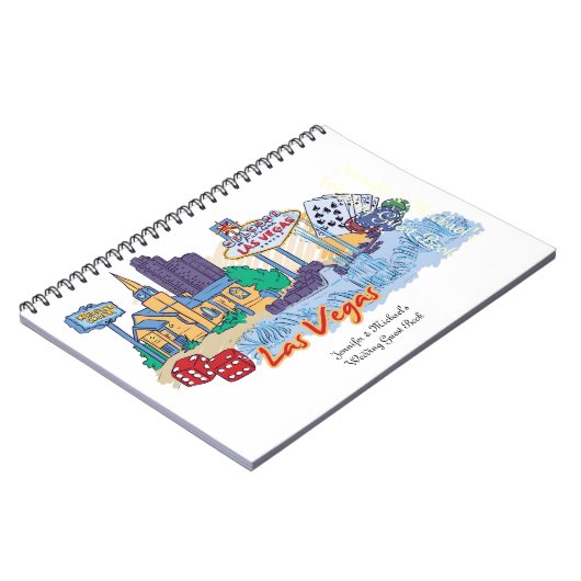 Las Vegas Wedding Guest Book Notitieboek (Linkerzijde)