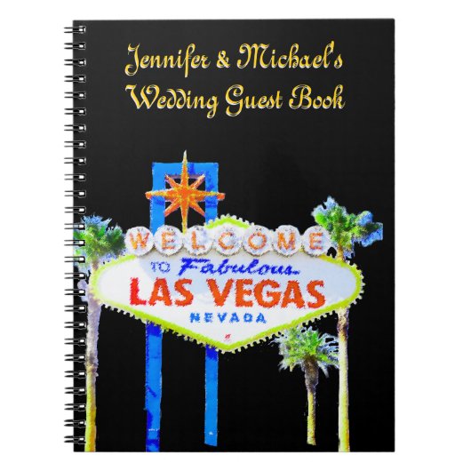 Las Vegas Wedding Guest Book Notitieboek (Voorkant)