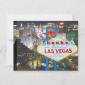 Las Vegas Wedding Hartelijk dank Aankondiging (Voorkant)