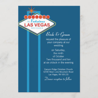 Las Vegas Wedding Invitation Kaart