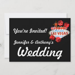 Las Vegas Wedding Invitation Kaart