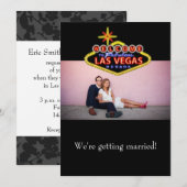 Las Vegas Wedding Invitation Kaart (Voorkant / Achterkant)