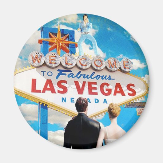 Las Vegas Wedding Invitation Magneet (Voorkant)