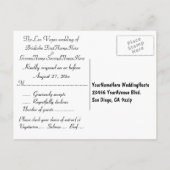 Las Vegas Wedding Invitation RSVP Uitnodiging Briefkaart (Achterkant)