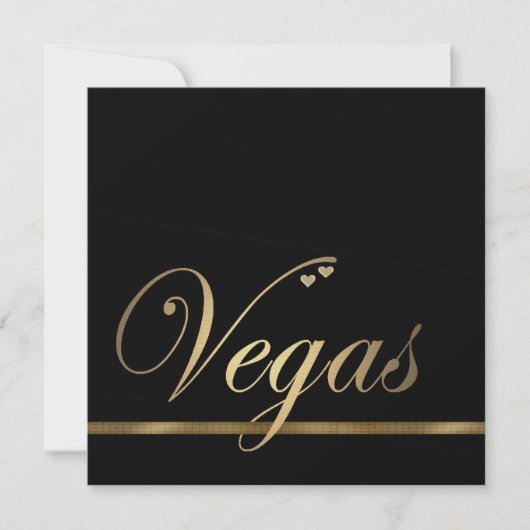 Las Vegas Wedding Invitation Sjabloon Kaart (Voorkant)