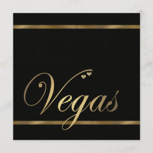 Las Vegas Wedding Invitation Sjabloon Kaart