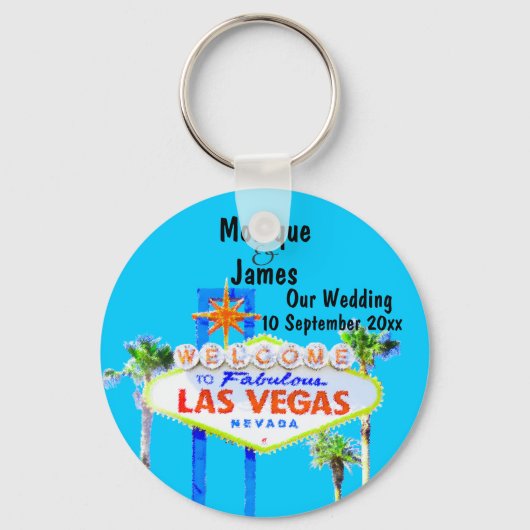 Las Vegas Wedding Invitation Sleutelhanger (Voorkant)