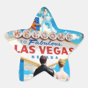 Las Vegas Wedding Invitation Ster Sticker