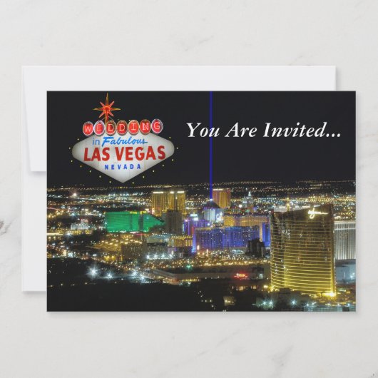 Las Vegas Wedding Invitations Kaart (Voorkant)