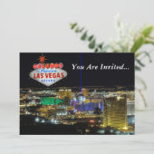 Las Vegas Wedding Invitations Kaart (Staand voorkant)