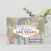 Las Vegas Wedding Invitations Kaart (Staand voorkant)