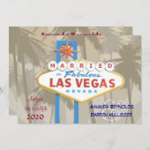 Las Vegas Wedding Invitations Kaart (Voorkant / Achterkant)