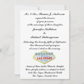 Las Vegas Wedding Invite Formal Kaart (Voorkant)