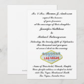 Las Vegas Wedding Invite Formal Kaart (Voorkant / Achterkant)