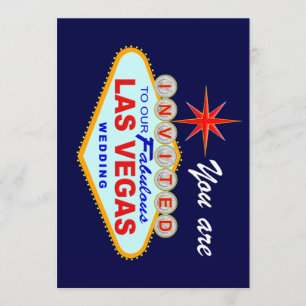 Las Vegas Wedding Invite Kaart