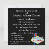 Las Vegas Wedding Invite Kaart (Voorkant)