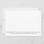 Las Vegas Wedding Invite Silver Gray Kaart (Achterkant)