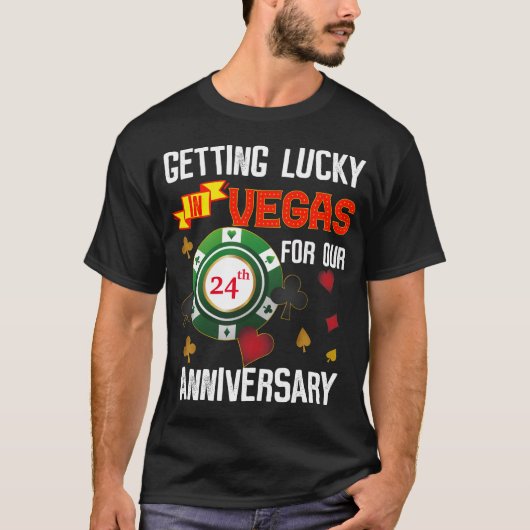 Las Vegas Wedding Jubileum Couple Matching Trip T-shirt (Voorkant)