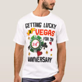 Las Vegas Wedding Jubileum Couple Matching Trip T-shirt (Voorkant)