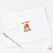 Las Vegas Wedding Jubileum Lucky Couple Ronde Sticker (Envelop)