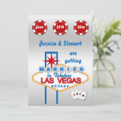 Las Vegas Wedding Kaart (Staand voorkant)