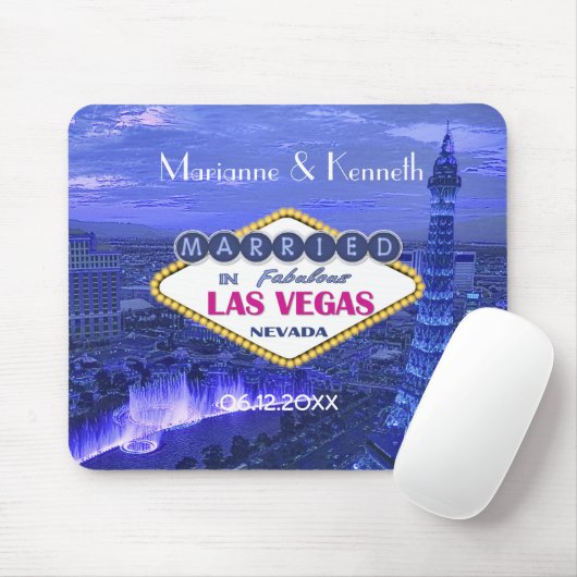 Las Vegas Wedding Keepsake Mousepad Muismat (Met muis)