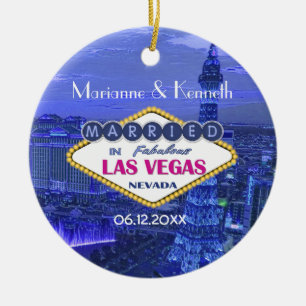 Las Vegas Wedding Keramisch Ornament
