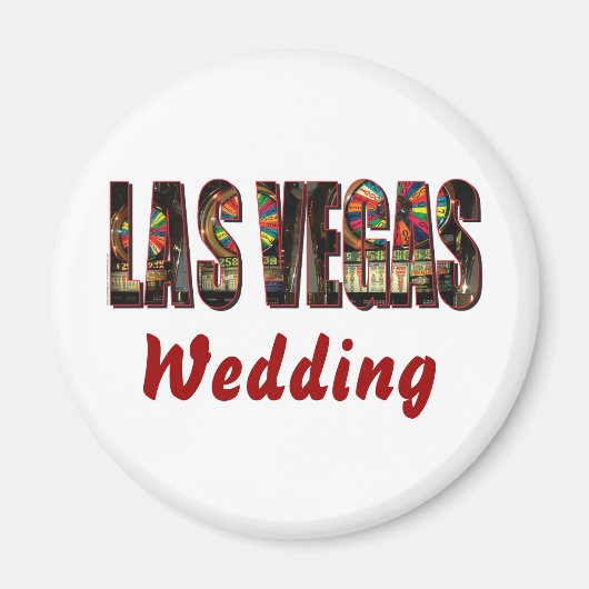 Las Vegas Wedding Magneet (Voorkant)