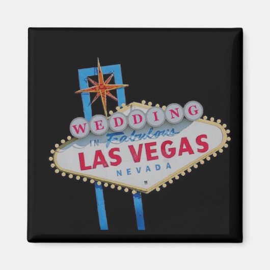 Las Vegas WEDDING Magnet Sample 1 (Voorkant)