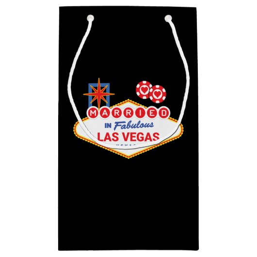 Las Vegas Wedding - Paar getrouwd in Las Vegas Klein Cadeauzakje (Achterkant)