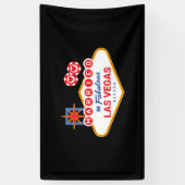 Las Vegas Wedding - Paar getrouwd in Las Vegas Spandoek (Verticaal)