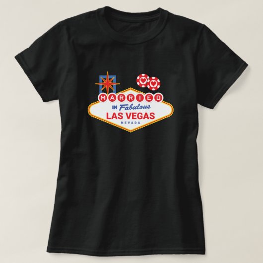 Las Vegas Wedding - Paar getrouwd in Las Vegas T-shirt (Design voorkant)